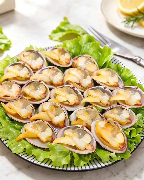 Frozen Sand-Free Large Yellow Clams